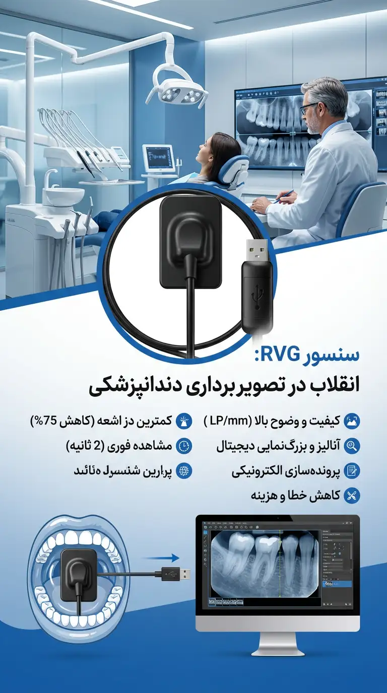 مزایای سنسور RVG چیست